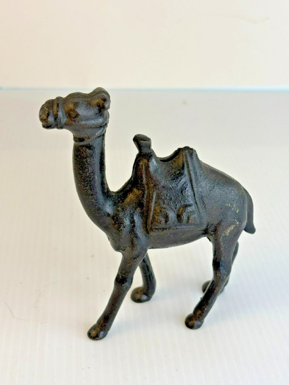 Vintage Cast Iron Camel Still Bank 4.5" Coin Bank Figurine